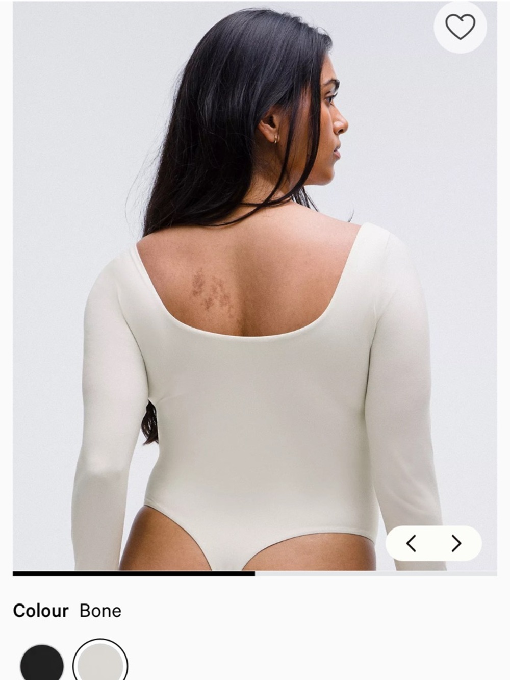 lululemon athletica Bone Long-Sleeve Square-Neck Bodysuit - Picture 2 of 4